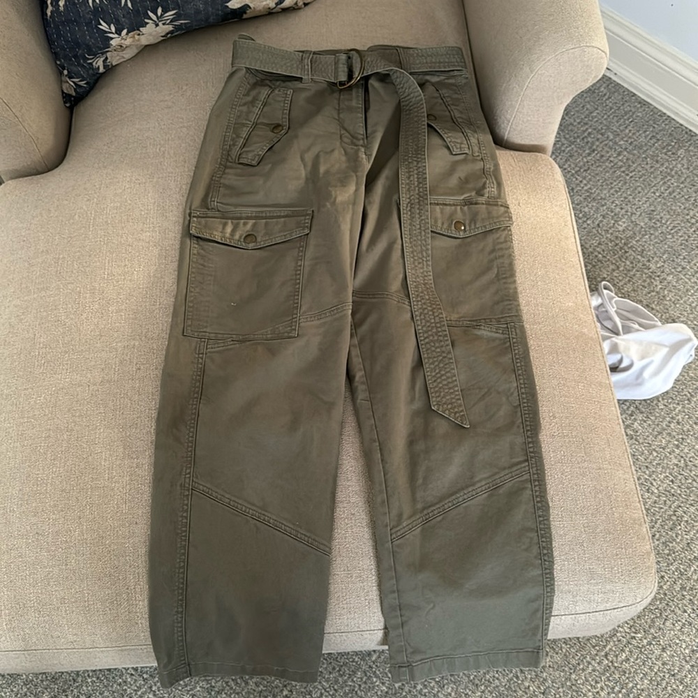 JCrew women army green cargo pants